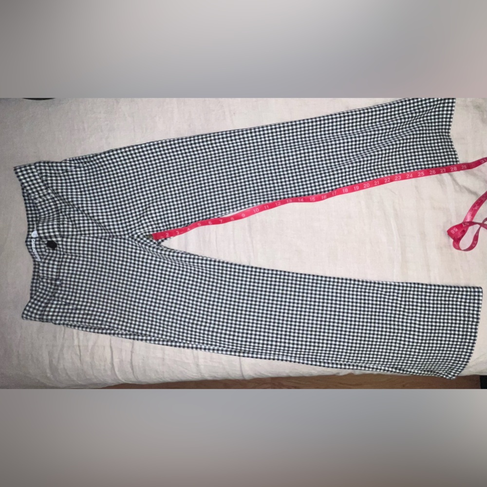 Betabrand Black and White Houndstooth Pants, Bootcut - Picture 5 of 6
